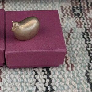 Japanese Handmade Cast Bronze Sheep Paperweight / Pattern Weights / Decor